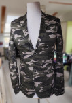 RIVER ISLAND št. 36 suknjič / blazer vojaški vzorec bombaž