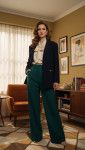 Vintage črn blazer | Jean Valette Paris | Ženski