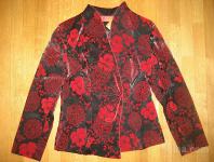 Ženska jakna - cvetlični vzorec