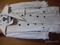 Ženski plašč HinM- krem barva, vel.M