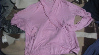 Majica za dojenje, preklopna z dolgimi rokavi, CRIVIT, VEL S-M