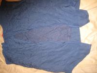 Nosečniška bluza-majica s čipko, temnomodra, MANA, vel.M, POLETNA