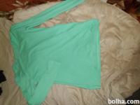 Nosečniška majica-bombaž, zelena, vel, S,+GRATIS tunika