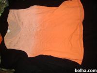 Nosečniška majica brez rokavov-oranzna, vel S-M