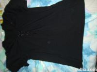 Nosečniška majica-črna s pikami, vel S, poletna