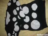 Nosečniška majica-črna z belimi krogi, FISHBONE, VEL M