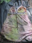 Nosečniška poletna tunika z naramnicami, nežnih barv z vzorčki vel S-M