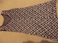 Nosečniška tunika -črno beli vzorci vel. M, pomladna-poletna