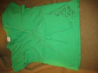 Poletna majica za nosečnost in dojenje- travniško zelena, vel S-M