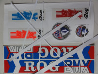 Nalepke kpl.BMX ROG DVOJNI VELIKI LOGOTIP