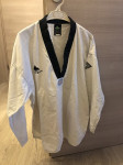 Kimono(a) za taekwondo WTF s črnim ovratnikom PINETREE