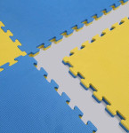 Tatami podloga Puzzle 4 cm rumeno-modra