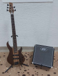 5-STRUNSKA BAS KITARA Harley Benton in bas ojačevalec EBS Classic 60