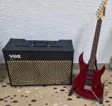 EL. KITARA YAMAHA 121D + OJAČEVALEC VOX AD50 VT-212 VALVETRONIC