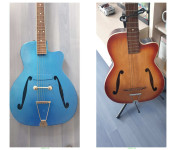 2 X Hollowbody guitar