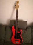 Squier (Fender) Affinity Precision bass Race Red Deluxe
