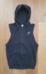 GYMSHARK CREST brezrokavnik s kapuco XS
