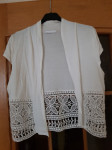 PROMOD BELO ČIPKAST BOLERO 38/40