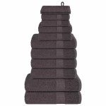 vidaXL 12-delni komplet brisač FROGN antracit 360 g/m²