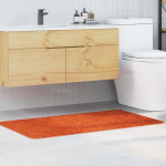 vidaXL Protivdrsna preproga za kopalnico Oranžna 70 x 120 cm PP