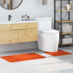 vidaXL Set protidrsnih kopalnih preprog 2 kos Oranžna 50 x 50 cm PP
