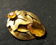 VINTAGE BROSKA Z CITRINI