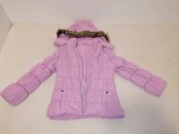 Zimska bunda s kapuco za deklico št.122 (6 let)