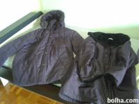 Vijolična ženska jakna, bunda