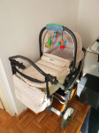 Otroški voziček 3v1 - komplet z bazo in torbo