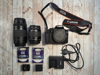 Canon EOS 2000D kit / EF-S 18-55 IS in EF 75-300 DC