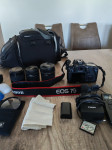 Canon EOS 7D Mark II + objektivi + dodatki (odlično ohranjen)