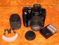 Canon EOS300D (D. Rebel) + BG-E1 i EX Leče - brezhibne
