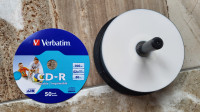 CD-R in DVD-R prazni z belo površino za tisk – natisljiv (printable)