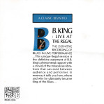 B.B. King – Live At The Regal  (CD)