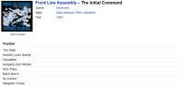 FRONT LINE ASSEMBLY - THE INITIAL COMMAND (CD audio)