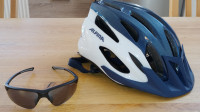 kolesarska čelada in očala ALPINA