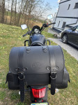 Črna zadnja torba za motor