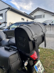 Črna zadnja torba za motor