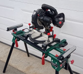 Čelilna zajeralna žaga s podstavkom – kot nova