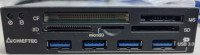 Chieftec CRD-801H all-in-one čitalec kartic 4x USB 3.0 port 3,5 panel