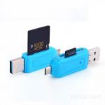 USB / micro USB adapter čitalec SD / micro SD kartic telefon