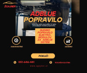 AdBlue rezervoar - eletro modul popravilo Citroen, Peugeot, Opel