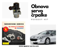 Obnova servo črpalke na Peugeot 407