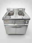 ELEKTRIČNA DVOJNA SAMOSTOJEČA FRITEZA － 2x 16 L － INOX