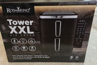 Cvrtnik na vroč zrak Rosmarino Tower XXL – 10,4 L NOVO