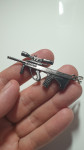 Vojaška puška, obesek, darilo za moške, STEYR AUG puška,
