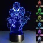 3D led lučka "SPIDERMAN 2 " -7 BARV ( GARANCIJA ! )