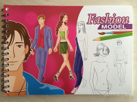 Ustvarjalni blok Fashion MODEL za kreativno risanje kot TOP MODEL NOVO