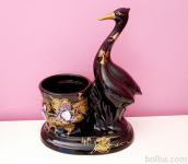 KERAMIČNI OKRASNI LONČEK UNIKAT DARILO 40 LET