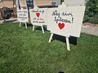 Panoji z napisi na poroki